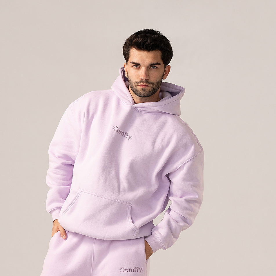 Bluza z kapturem - lilac